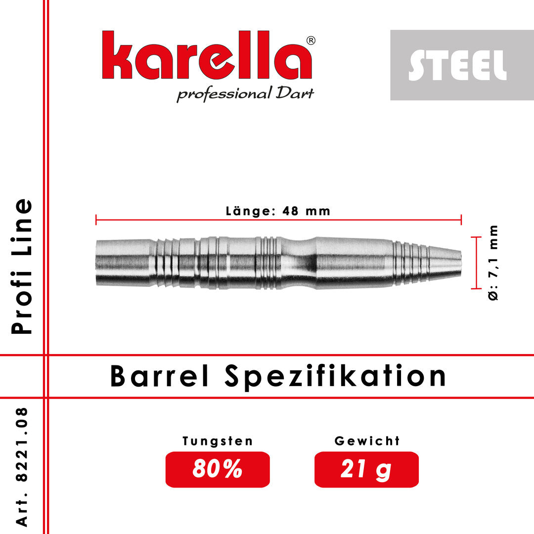 Steelbarrel Karella Profi Line PL-08 80% Tungsten 21 g