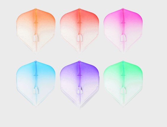 L-Style Champagne Pro L1 Flights Two Tone Weiß Standard