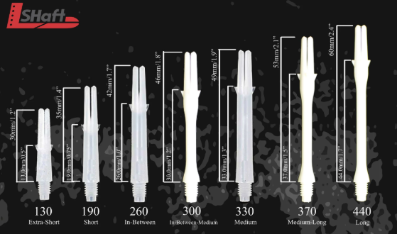 L-Shaft white Silent Straight Spin Shaft