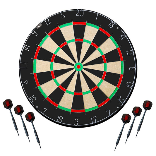 Karella Dartboard BullOut Bristle Board + 2 Sets Darts