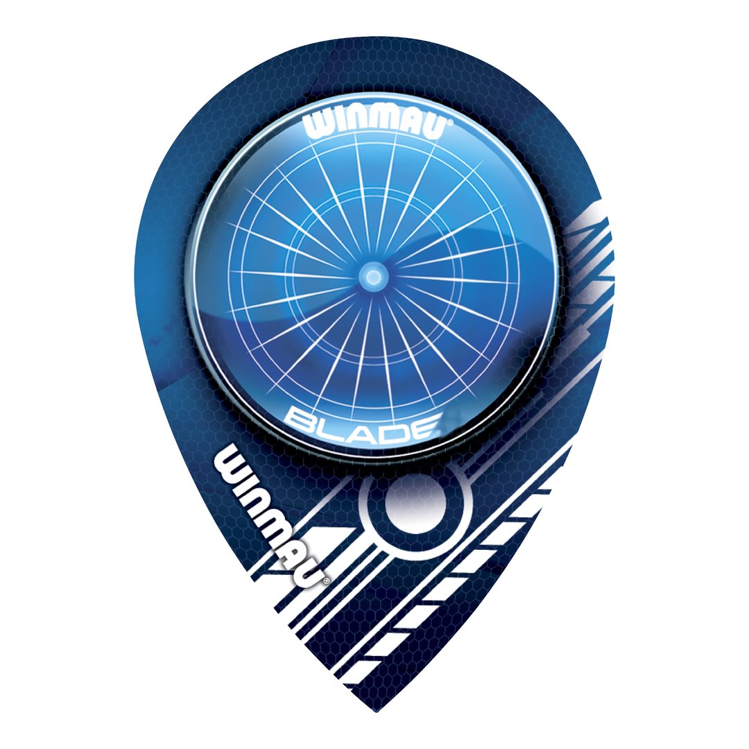 Winmau Pear 104 Blaue Dartscheibe Flights