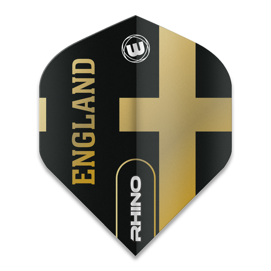 Winmau Rhino Black & Gold Flag - England