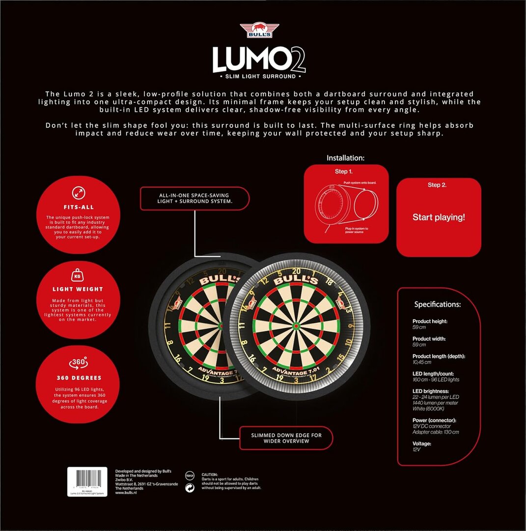 Bull’s Lumo 2 Beleuchtung LED Ring – 360° mit Surround
