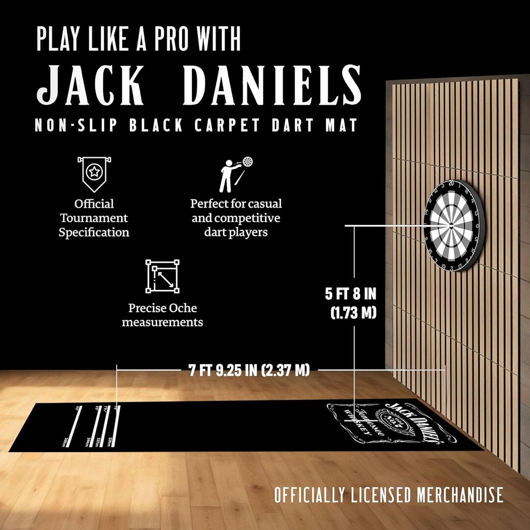 Jack Daniels Mission Dart Teppich