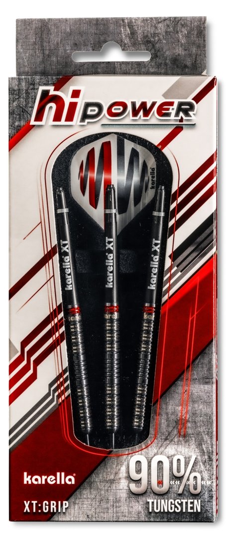 Steeldart Karella HiPower schwarz, 90% Tungsten, 22g oder 24g