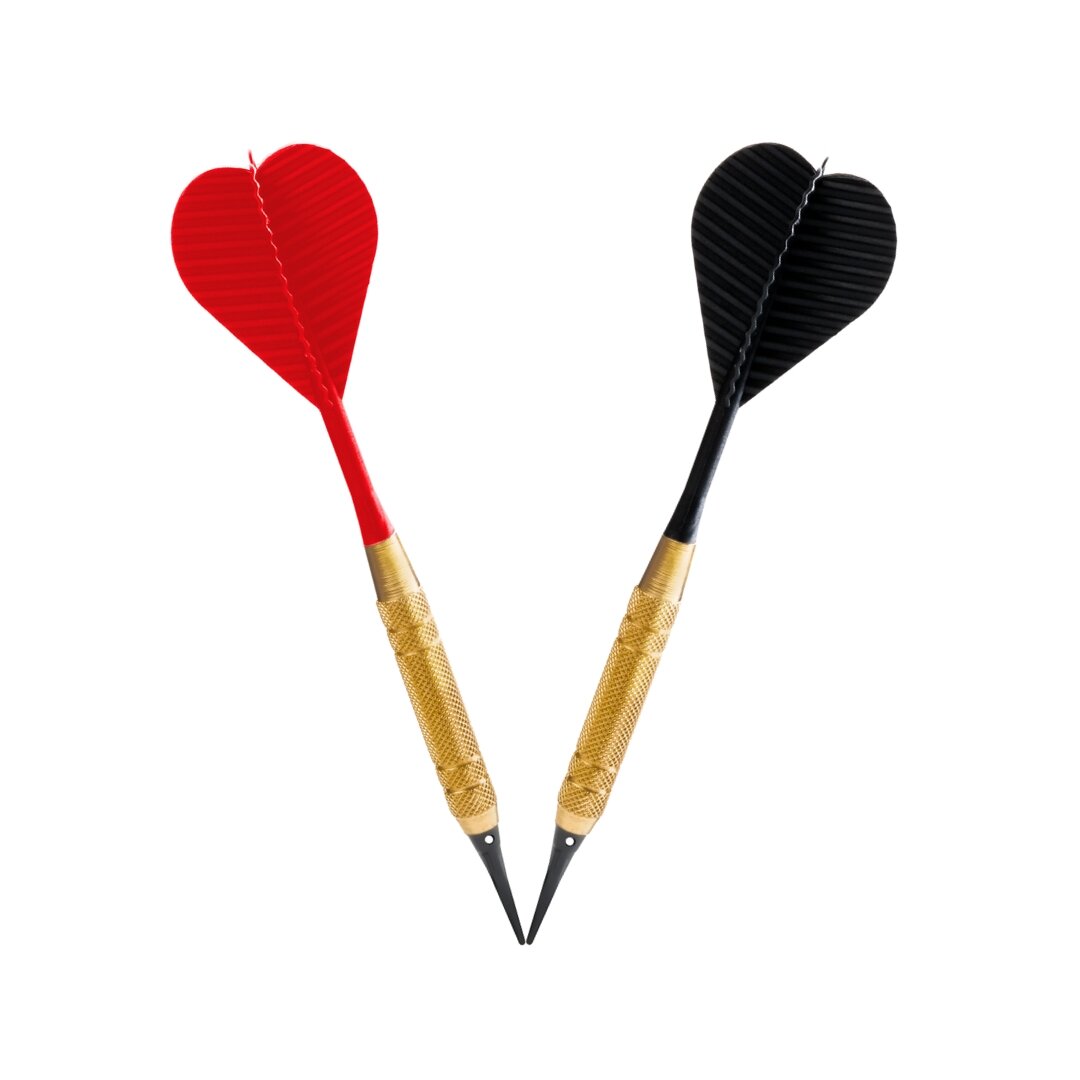 Softdart Karella PVC 24 Stk. Rot und Schwarz