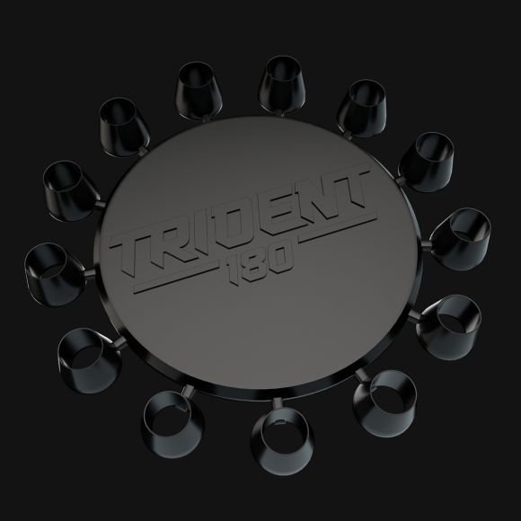 TRIDENT 180 DARTPOINT CONES SCHWARZ | ROT | SILBER