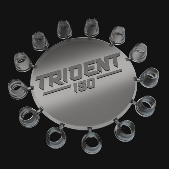 TRIDENT 180 DARTPOINT CONES SCHWARZ | ROT | SILBER