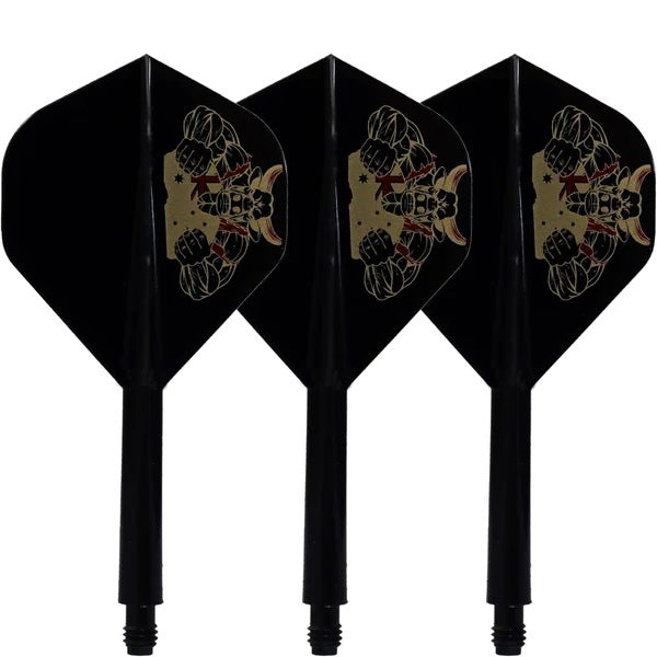 Condor AXE Dart Flights - Standard - The Bull - schwarz
