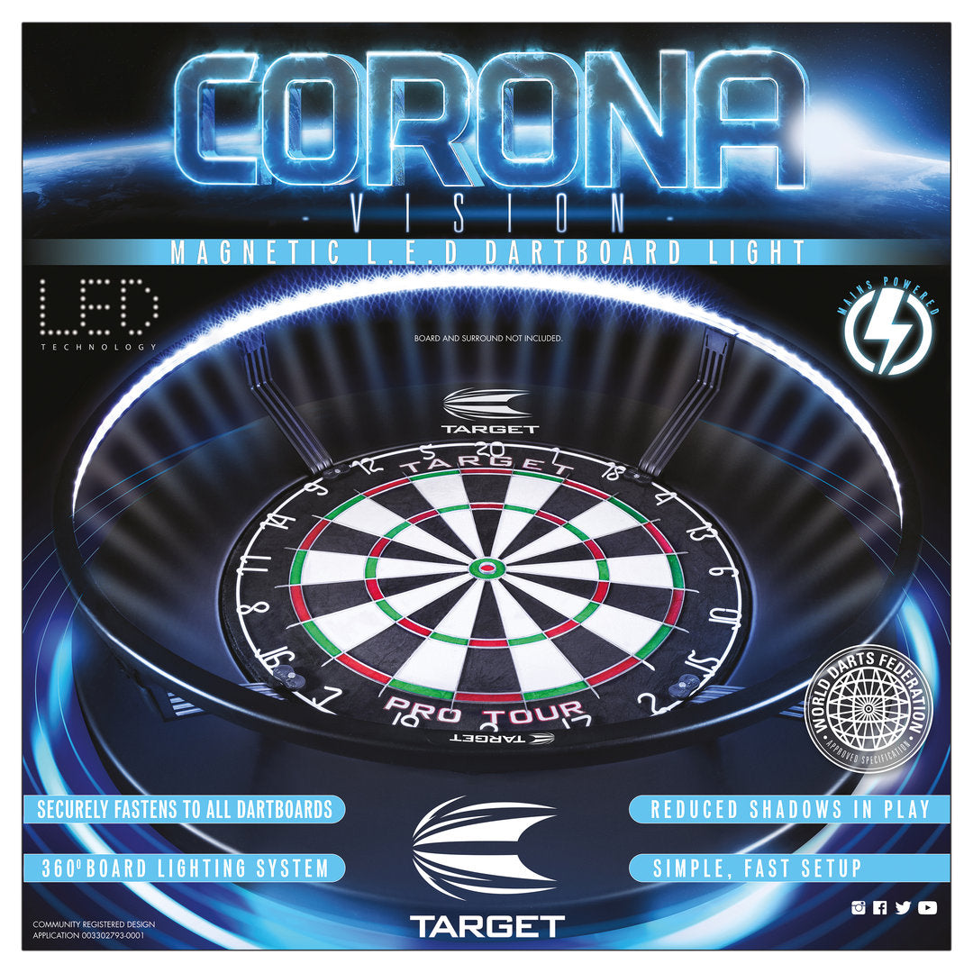 Target CORONA Vision LED Dartboard Lighting System