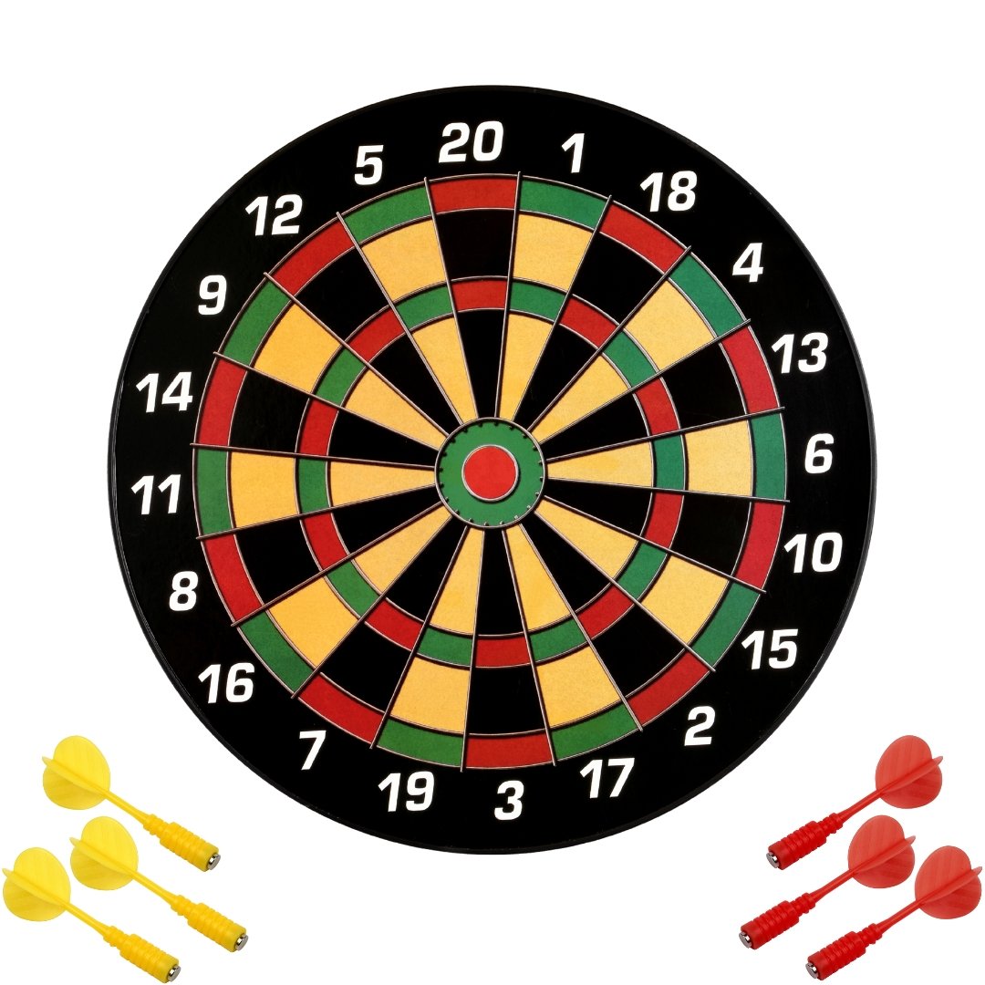 Karella Dartboard Magnet 40 cm Modell Family inkl. 6 Magnetdarts