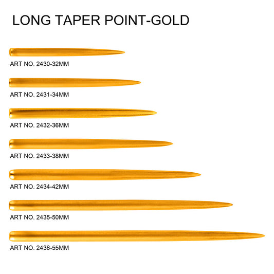 One80 Long Taper Point Gold