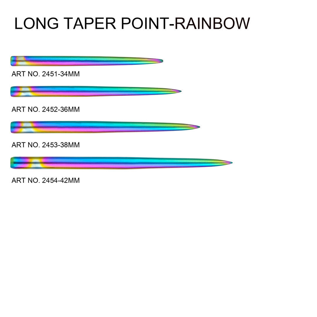 One80 Long Taper Point Rainbow