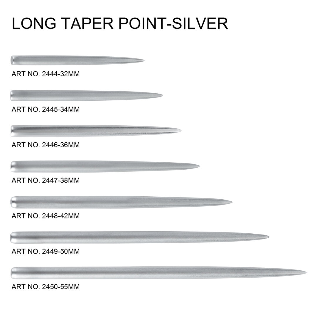 One80 Long Taper Point silver