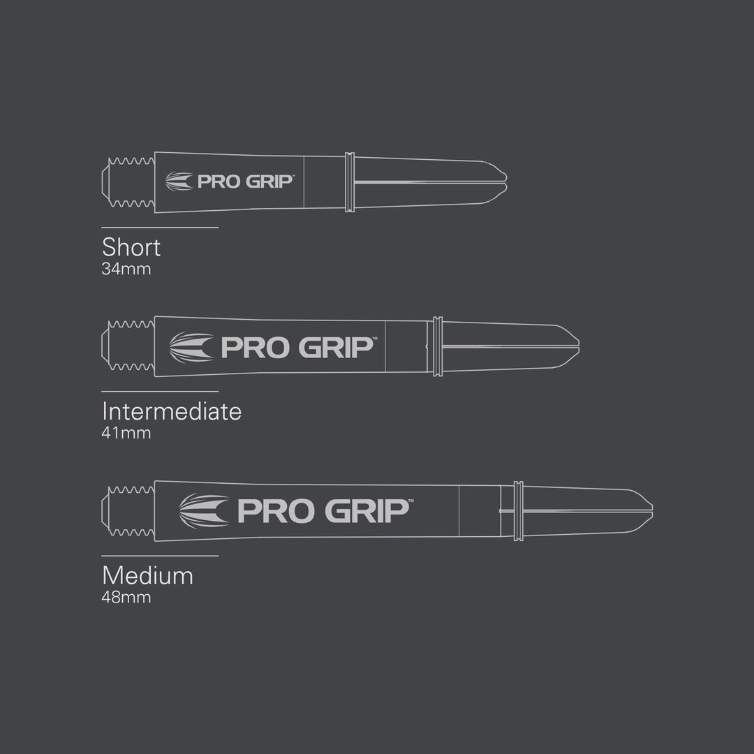 Target Pro Grip SPIN Shafts - 3 Sets - Schwarz