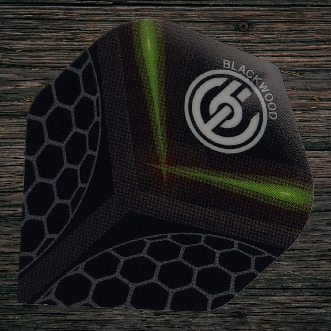 Blackwood Darts 100 Flights schwarz-grün