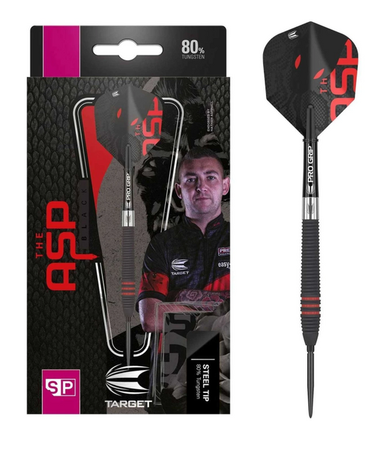 Target Nathan Aspinall Black Steeldarts - Swiss Point