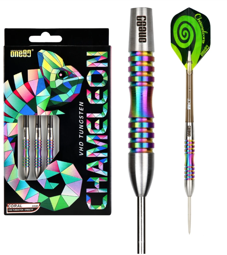 One80 Chameleon Coral Steeldarts 22g | 24g