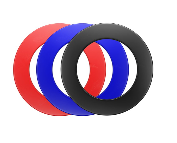 Catchring  PU schwarz | rot | blau