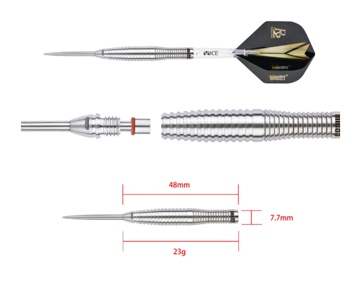 One80 R2-Reaffix steeldarts 23g