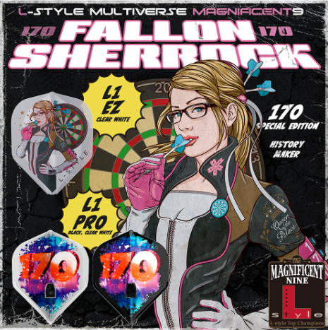 L-Style Signature Flight: L1PRO -Fallon Sherrock V4 -170 Weiß