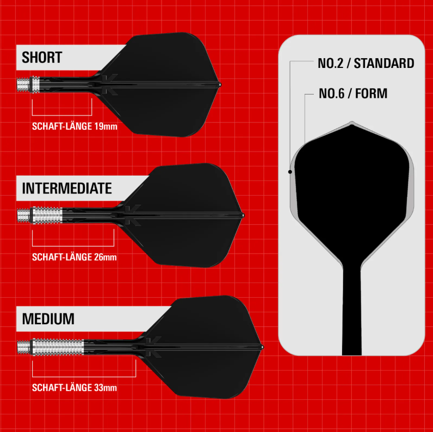 Target K-Shift No6 Flights - schwarz