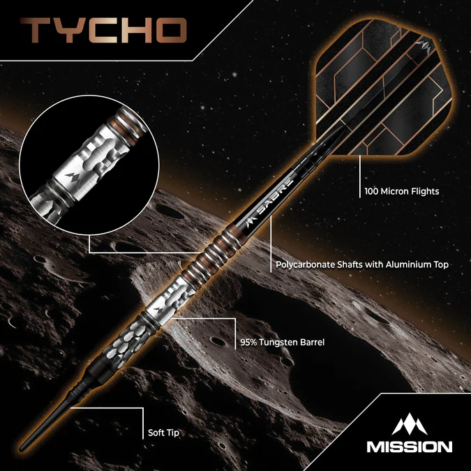 Mission Tycho Darts 95% Softdart -20g
