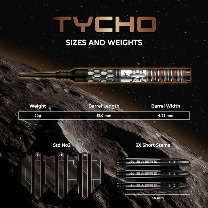 Mission Tycho Darts 95% Softdart -20g