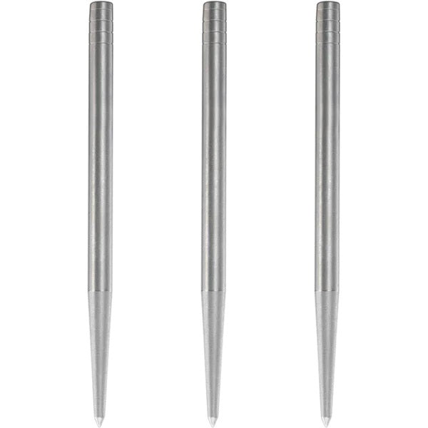 Condor Beak Dart Points – Wechsel-Stahlspitzen – ohne Schnitt – glatt – Silber