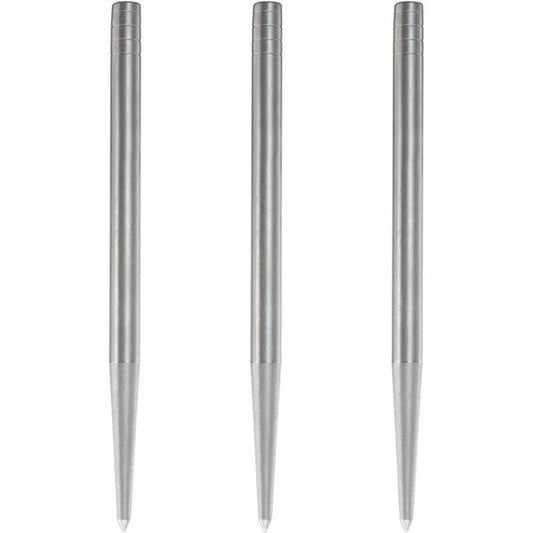 Condor Beak Dart Points – Wechsel-Stahlspitzen – ohne Schnitt – glatt – Silber
