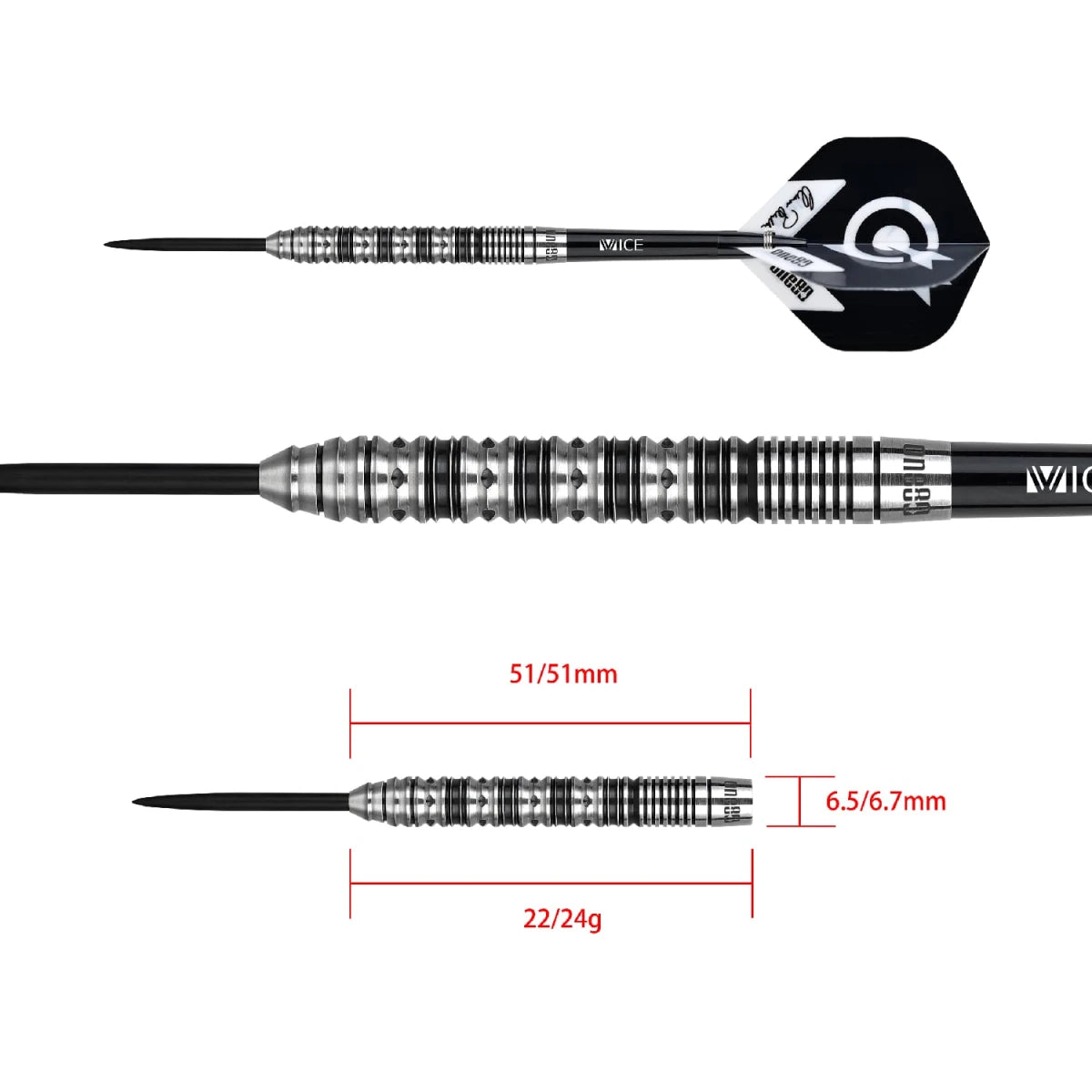 Elmar Paulke Dart V2 Steeldarts 24g