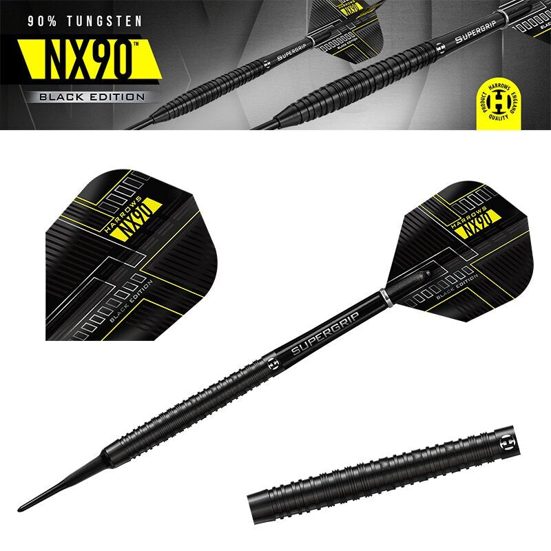 Harrows NX90 Black Edition Softdarts 18g | 20g