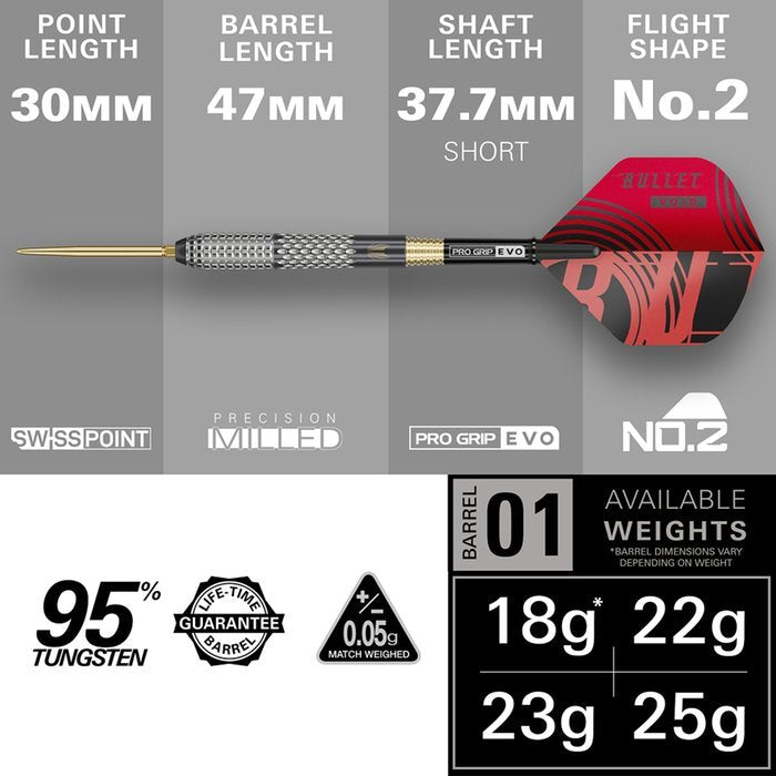 Target Stephen Bunting G5 Void Swiss Point Steeldart