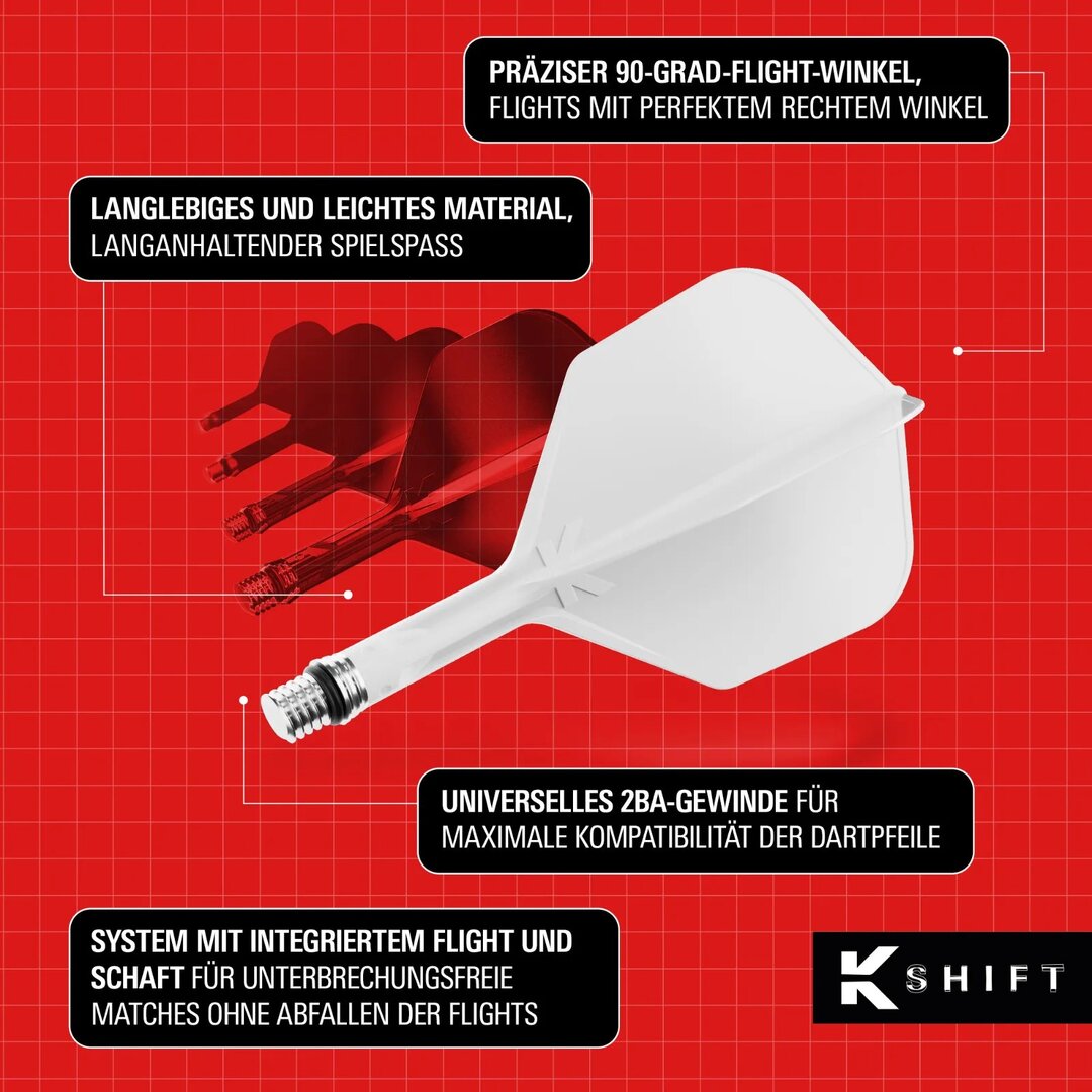 Target K-Shift Weiß No2 Flight-Shaft-System
