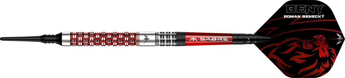 Mission Roman Benecky Softdarts - Black & Red - 18g