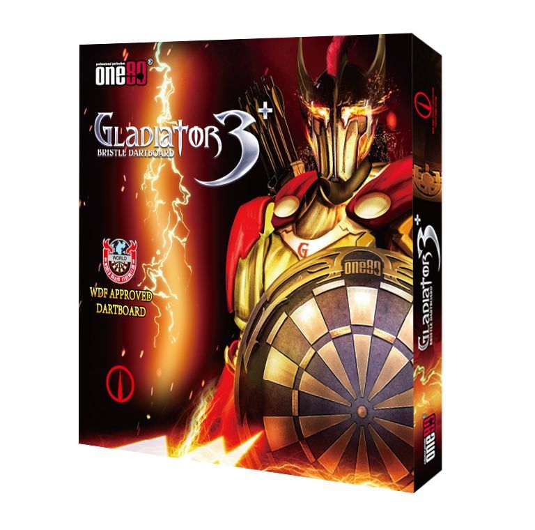 Gladiator III Plus Dartboard mit WDF logo