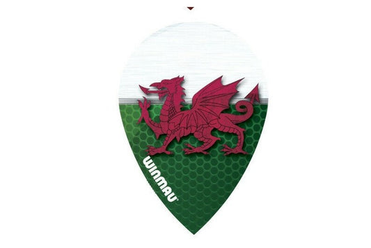 Winmau Pear Poly Flights Wales