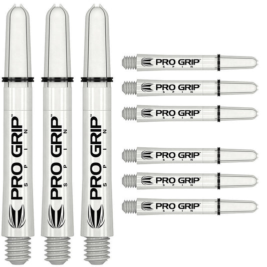 Target Pro Grip SPIN Shafts - 3 Sets - Weiß