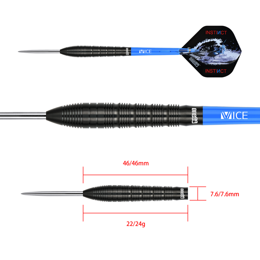 One80 Night Hunter Silence Steeldarts 22g | 24g